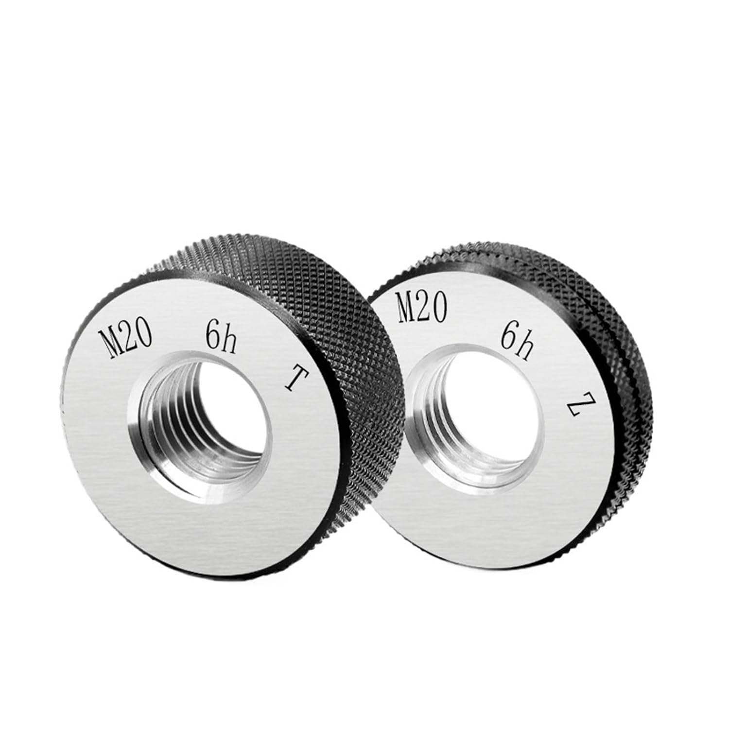 1SET(1*GO+1*NOGO) 6h Accuracy Standard Metric Fine Tooth Thread Ring Gauge M3M3.5M4M5M6M7 Measure Tool(M5X0.8-6h T Z)