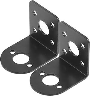 SEWOART 2pcs Motor Bracket Motor Fixed Rack Motor Fixed Bracket Motor L-Shape Holder Motor Fixed Stand Motor Mounting Holder Motor Mounting Stand Gear Steel Accessories