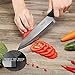 Kitchen Emperor Ceramic Chef Knife 8 inch,Professional Chef Knife with Safety Sheath,Antioxidant with Comfortable Ergonomic Handle