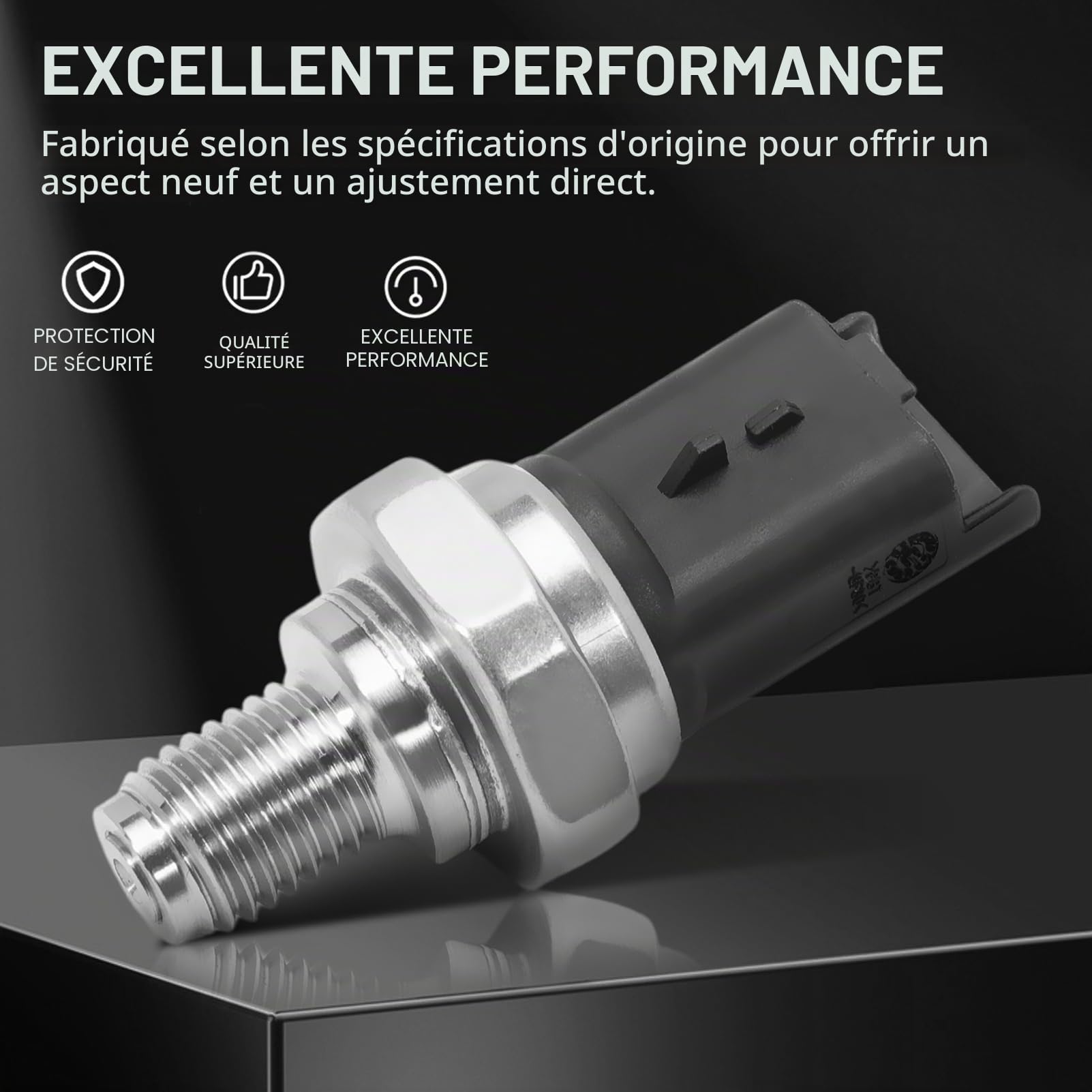 Capteur de pression de rampe d'alimentation pour Duster, Logan, Sandero II, Note, Qashqai, Tiida 3/5 Portes, Clio IV, Fluence, Kangoo/Grand Kangoo, Laguna III, Laguna III Grandtour, Laguna C