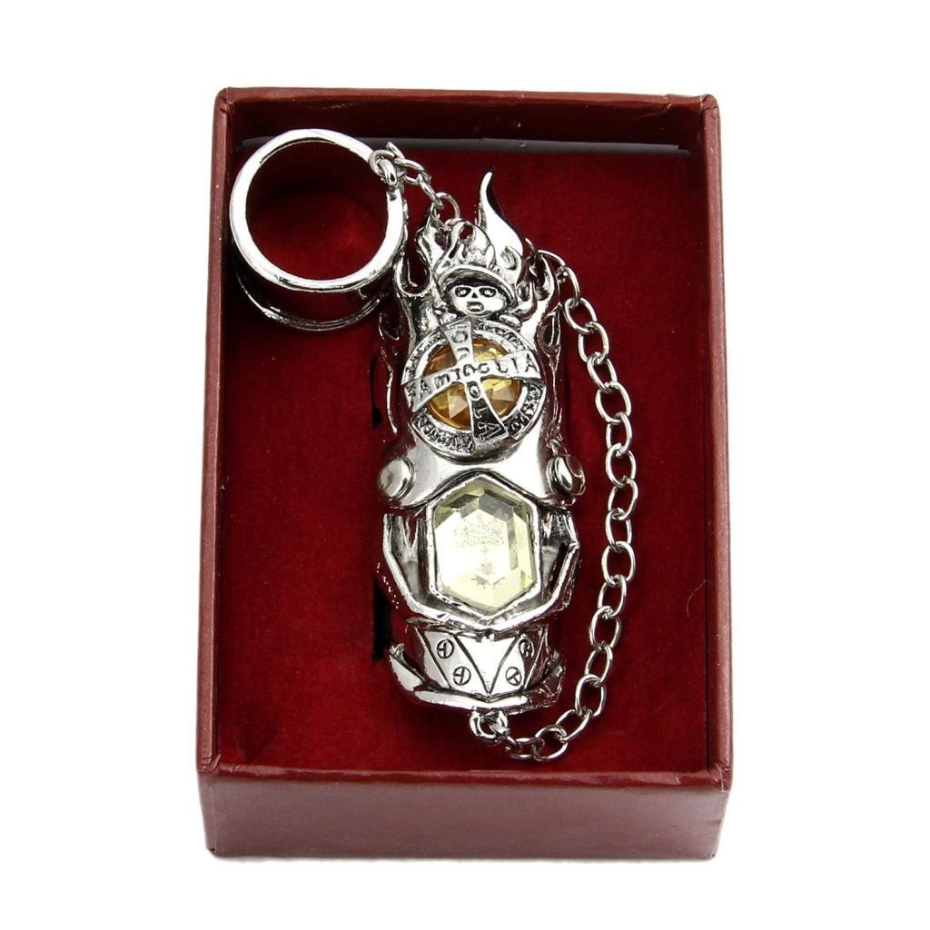 Nuoqi Anime Reborn Metal Finger Rotating Armor Vongola Cosplay Ring MJ50E