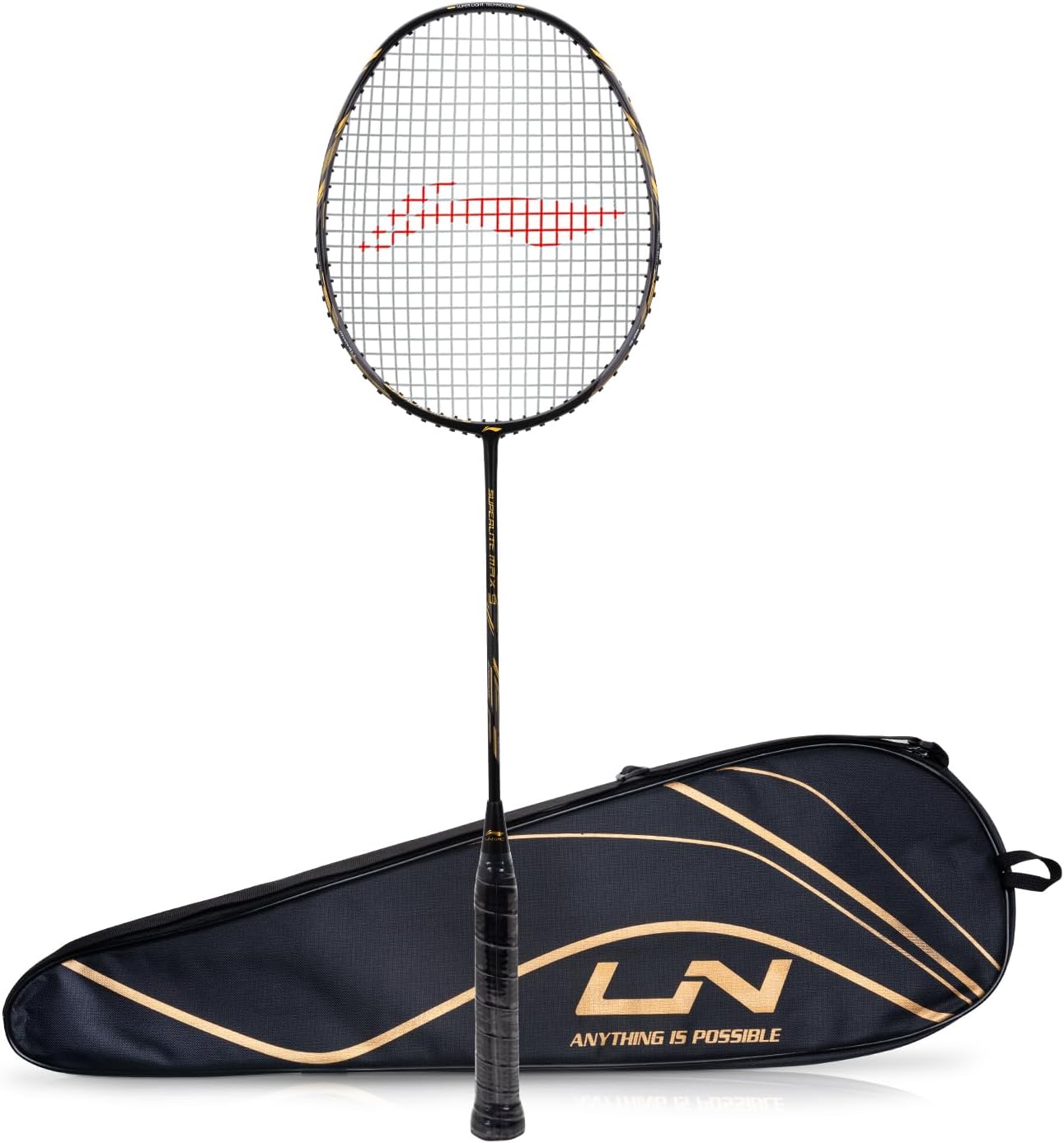Li-Ning G-Force Superlite Max 9 Carbon Graphite Badminton Racket with Full Racket Cover