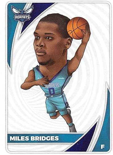 2020-21 Panini Stickers #145 Miles Bridges/Illustrated Player Official NBA Basketball Album Sticker Measuring 2.75 inch tall X 2 inches wide in Raw