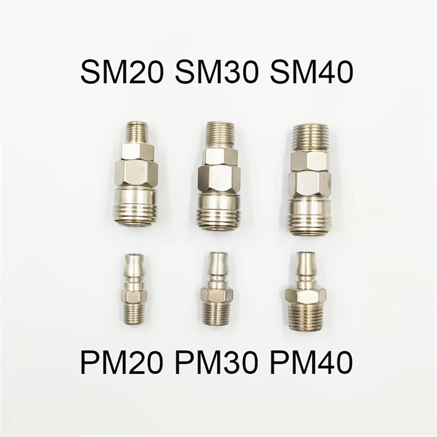 1pcs Quick Self locking Coupling Connector Coupler for Air Compressor 8mm 10mm 12mm Hose Barb Pneumatic Fitting SM+PM(SM40 and PM40)