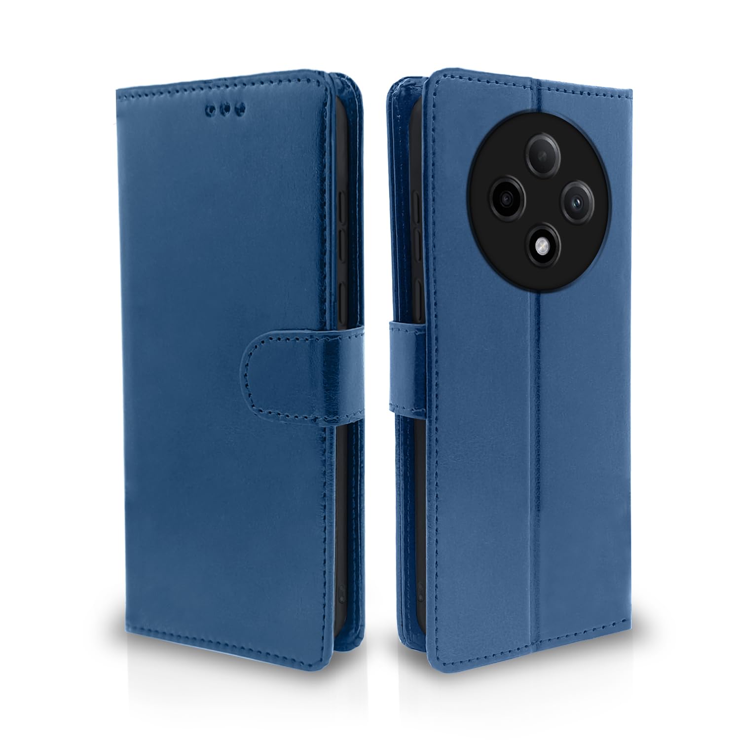Pikkme Flip Cover Leather Finish | Inside TPU with Card Pockets | Wallet Stand and Shock Proof | Complete Protection Flip Case for Oppo F27 Pro Plus 5G (Blue) (B0D8JCZ4Q5) Amazon Price History, Amazon Price Tracker