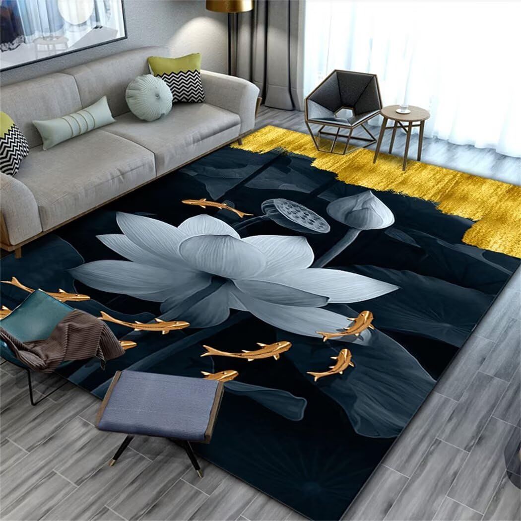 RUGMRZ Xxl Rug For Living Room Centre Rugs Small Fluffy Carpet Carpets Washable Modern Stylish Interior Decoration Short Pile Eco-Friendly Kids Multico
