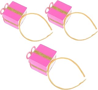 PLAFOPE Holiday Headbands 3Pcs Box gift box headband birthday hair band chic hair hoops shower headband decor hair decorations Stylish Headdress Photo Decor Hair Hoops Adorable Hair Hoops