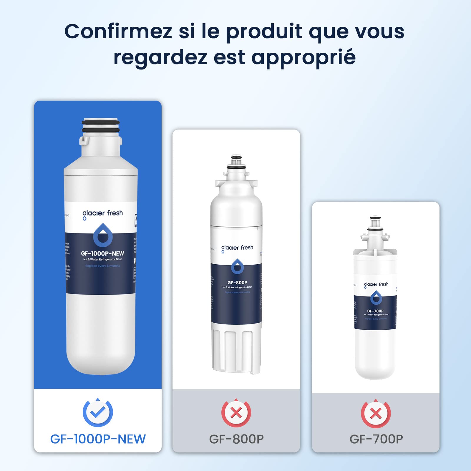 GLACIER FRESH LT1000PC ADQ747935 Filtre à eau et filtre à air