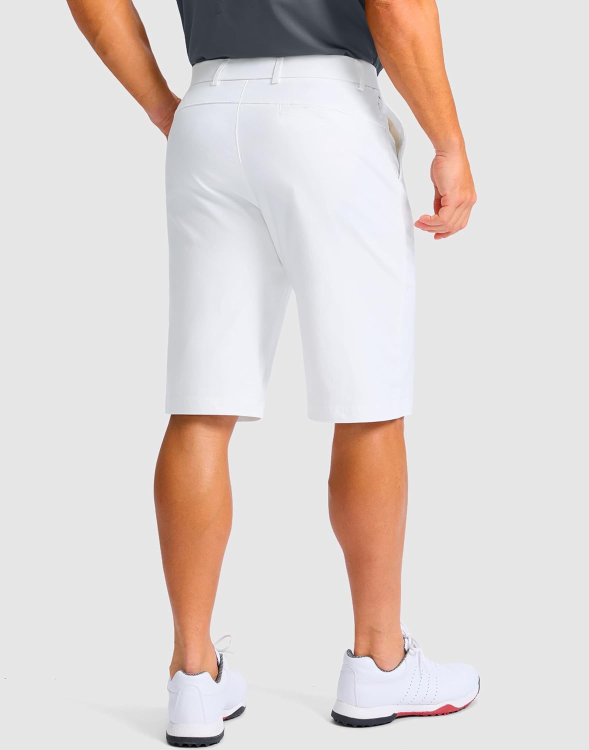 G Gradual Men's Golf Shorts with 4 Pockets 11" Inseam Stretch Quick Dry Casual Work Dress Shorts for Men