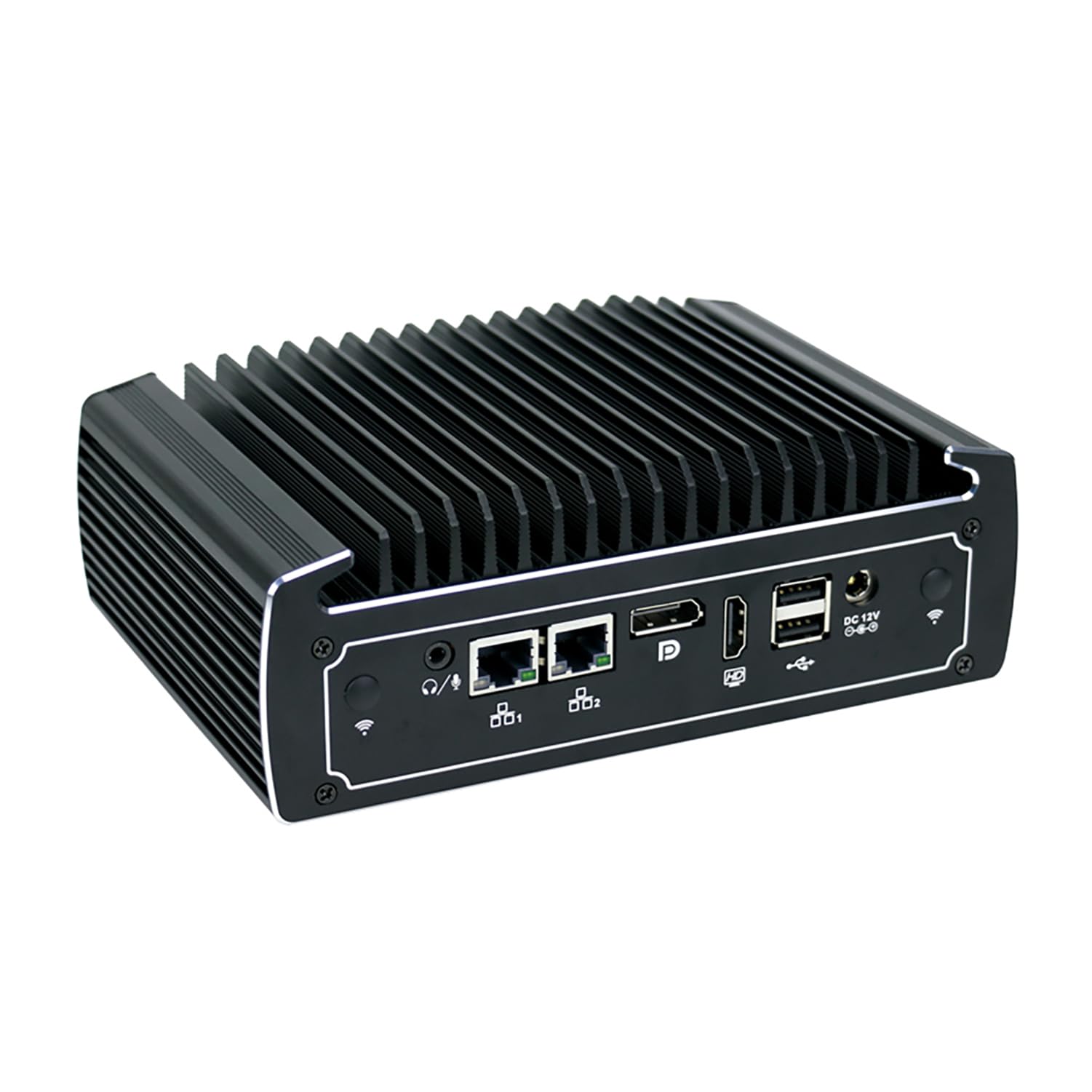 Base Plate Din Rail Mini PC, Industrial PC, Windows 11 or Linux Ubuntu, TPM2.0, I3 10110U, BX01, 2 x COM, SIM Slot, HDMI, DP, 2 x I210 LAN, WOL, PXE, Watchdog, 0 RAM, 0 Storage, Barebone No System