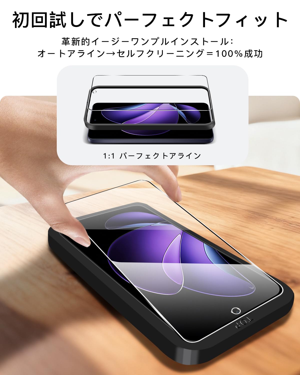 Amazon.co.jp: 【2+2枚セット ガイド枠付き】 対応 OPPO Reno13 A