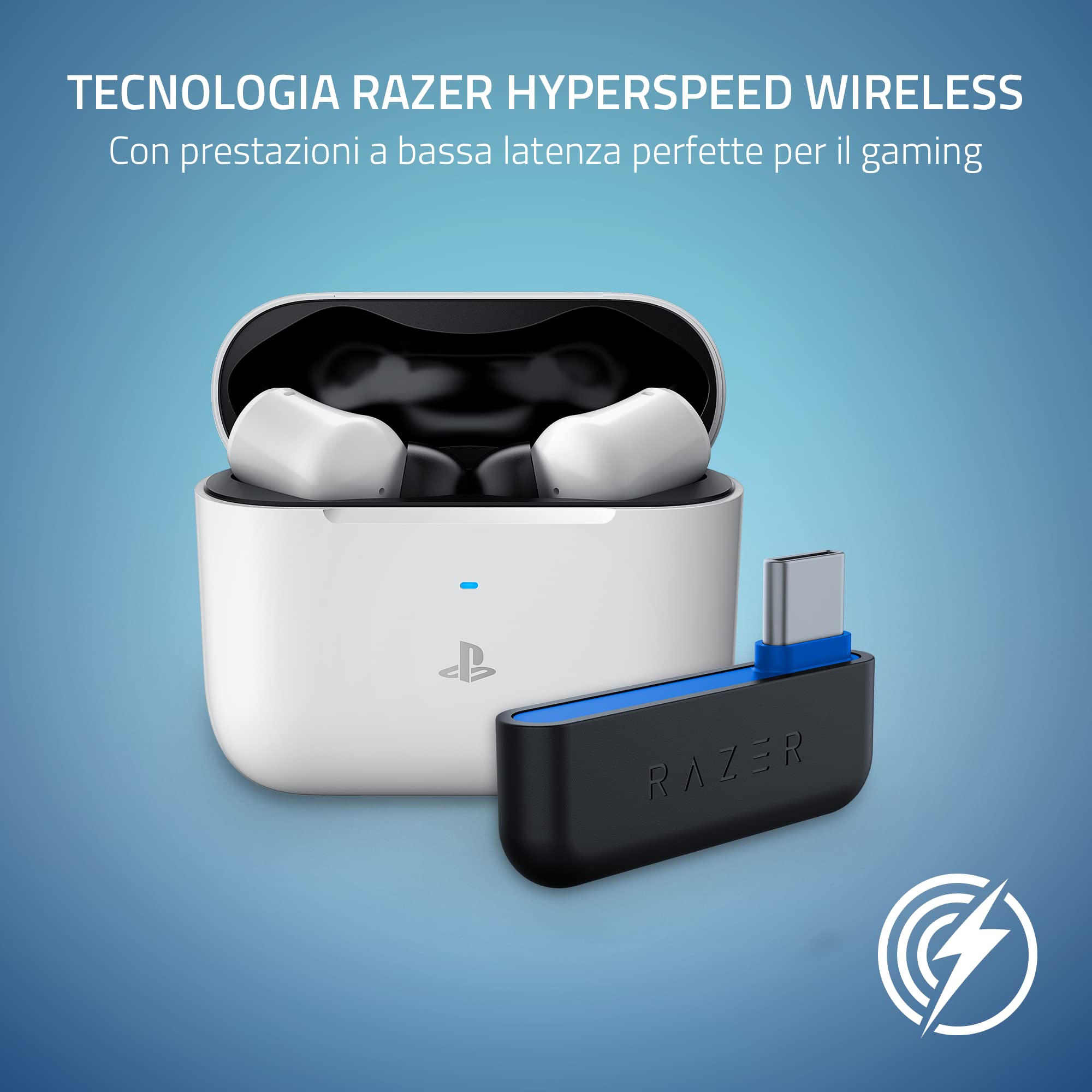 Gaming Headset Razer Hammerhead HyperSpeed Blanco - Dettaglio