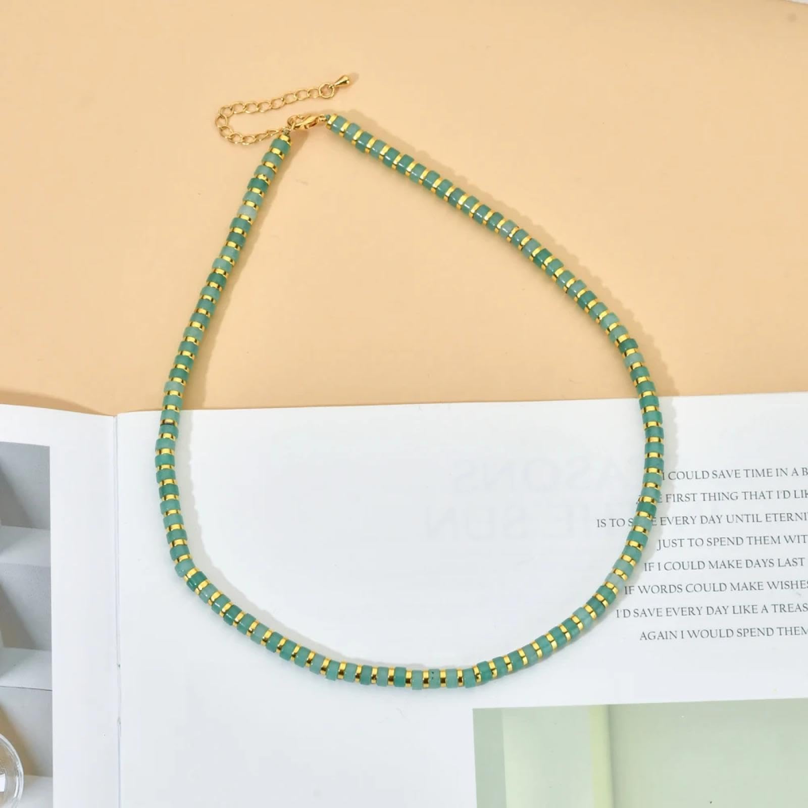 Retro Collana Uomo Donna Gioielli Ciondolo Pendente Necklace Collane Vintage In Pietra Naturale Per Donne, Festa Di Nozze, Amicizia, Ragazze Adolescenti, Boemia