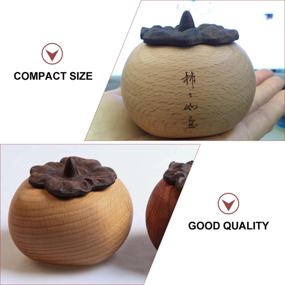 POPETPOP Difusor de Aceites Esenciales de Madera, Adorno Difusor de Aroma Decorativo, Difunde Aceites Esenciales, para Mesa de Noche y Sala de Yoga, Decoración de Escritorio