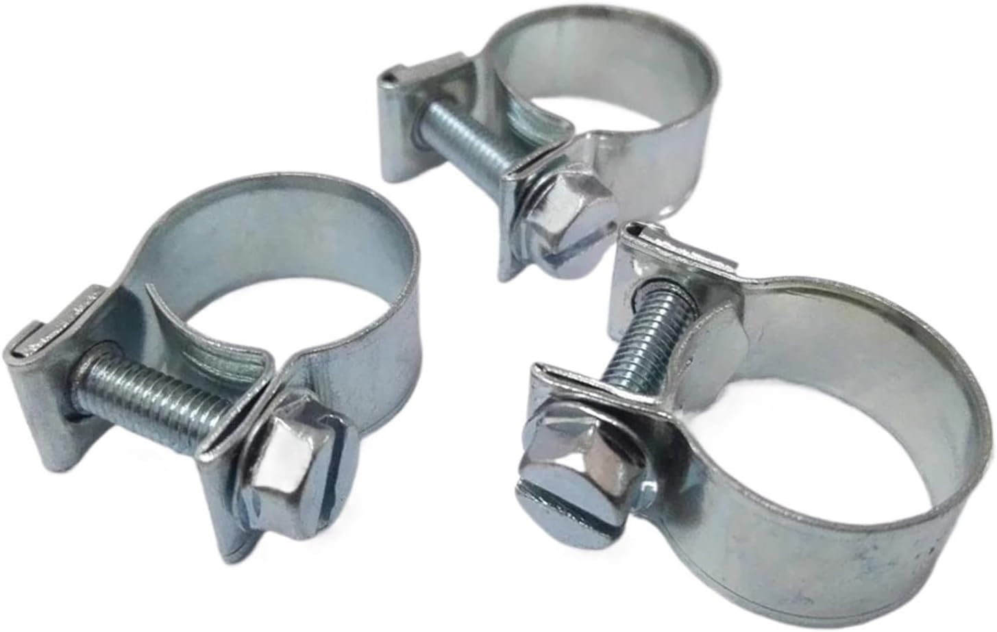 50pcs Hose Clamp Fuel Line Water Pipe Clip Sealing Welding For Diesel Gasoline Metal(12-14mm)