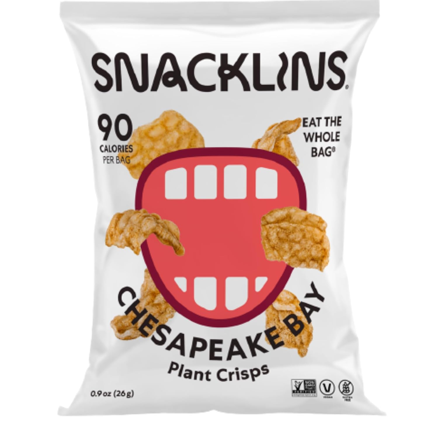SNACKLINS Plant Based Crisps CHESAPEAKE BAY Gluten Free