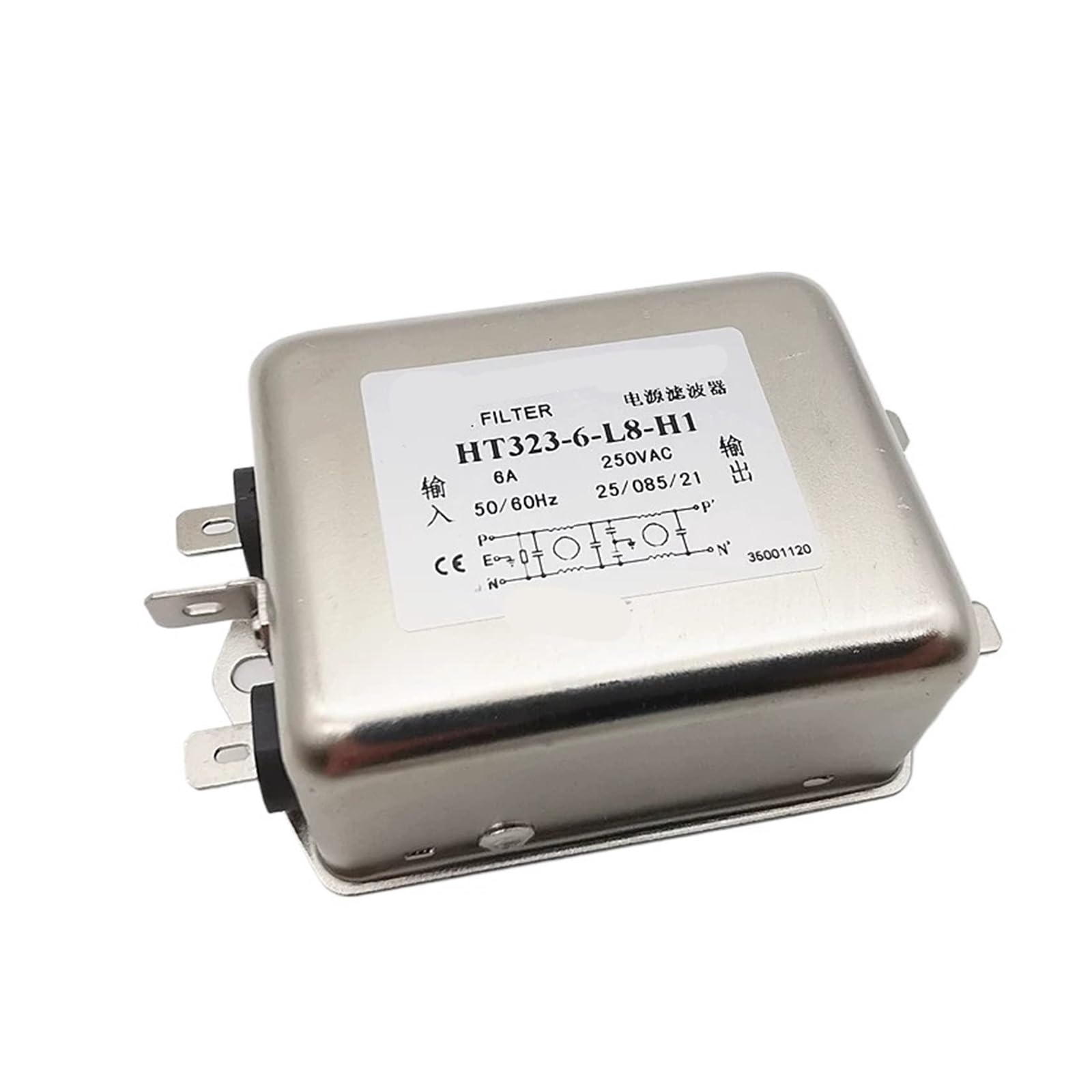 Filtre de puissance anti-interférence HT323 pour stopper les pannes réseau 6A