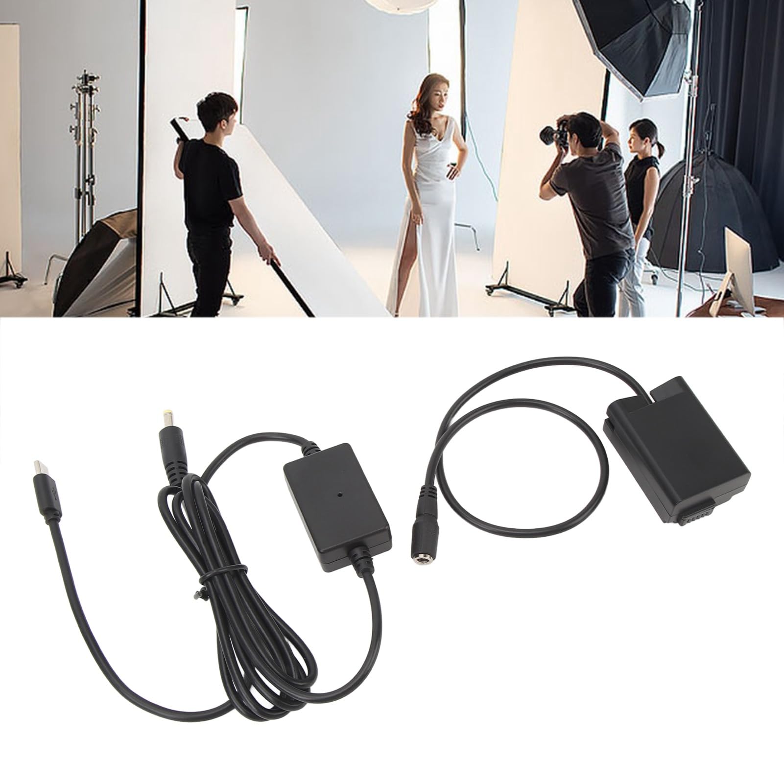 Atrapa Aparatu Akumulator USB C Cyfrowe Zasilanie Zewnętrzne w Pełni Dekodowane dla Z50 ZFC Z30 Plug and Play Smart Chip Technologia Ochrony środowiska dla Entuzjastów Fotografii