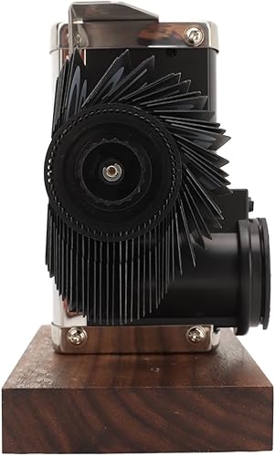 Miniatura 7 de Reloj de escritorio abatible, reloj digital retro automático con tubo giratorio, funciona con pilas, reloj de fusión mecánico para decoración del