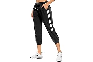 Women's Capri Sweatpants Casual Capri Pants with Pockets
