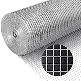 KANERS Hardware Cloth 1/4 in. 48in. x 100ft. Hot-dip Galvanized After Welding, 23 Gauge, Wire Fence Roll Chicken Wire Mesh Roll Garden Fencing