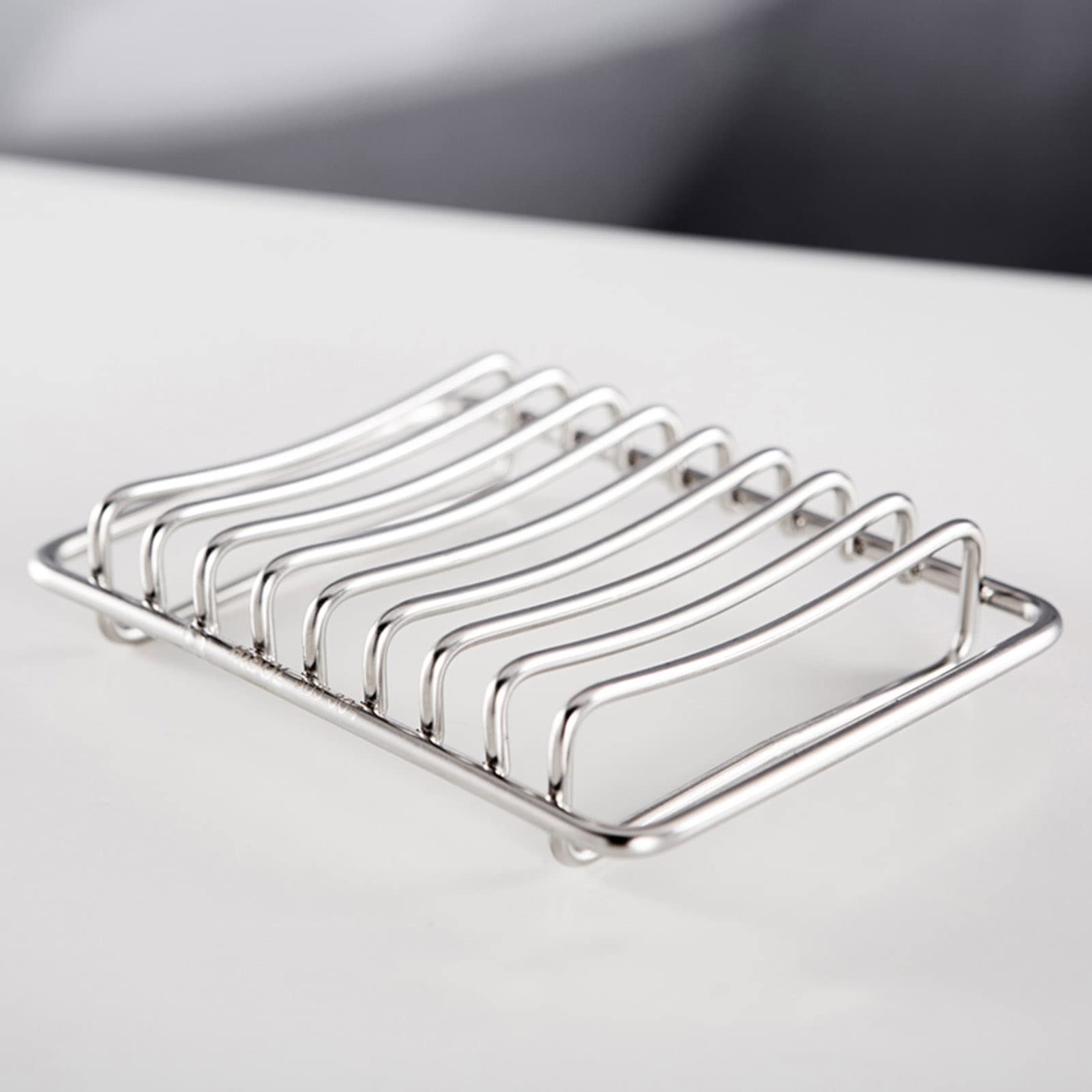 Tongdy Stainless Steel Soap Dishes, Waterfall Self Draining Soap Saver, Soap Stand, Soap Holder, For Shower, Kitchen, Bath Tub, Razor