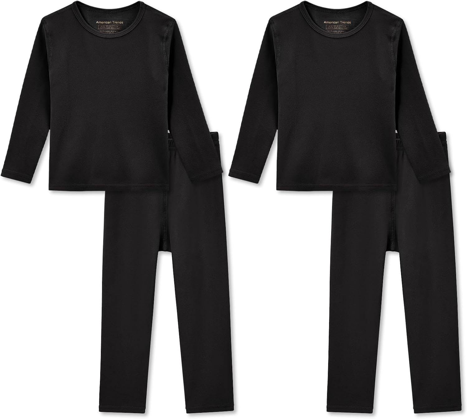 American Trends 2 Sets Toddler Thermal Underwear Set Kids Long Johns 2T-6T