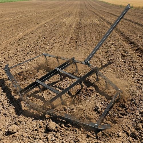 Patikuin Heavy Duty Driveway Drag Harrow Rake – Tow Behind