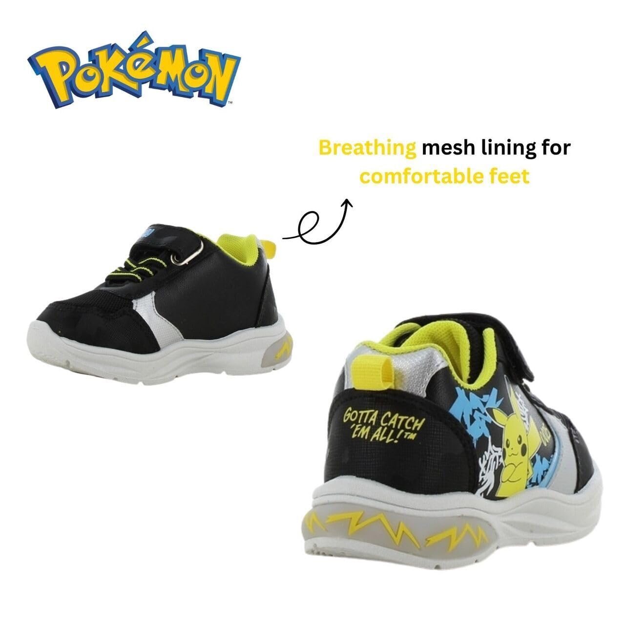 Leomil Pokémon Zapatillas Niño Deportivas | Zapatos para niños, Ligeros y cómodos, Ideal para la escuela y el tiempo libre, Pokémon 30 Years, Regalo para Niños