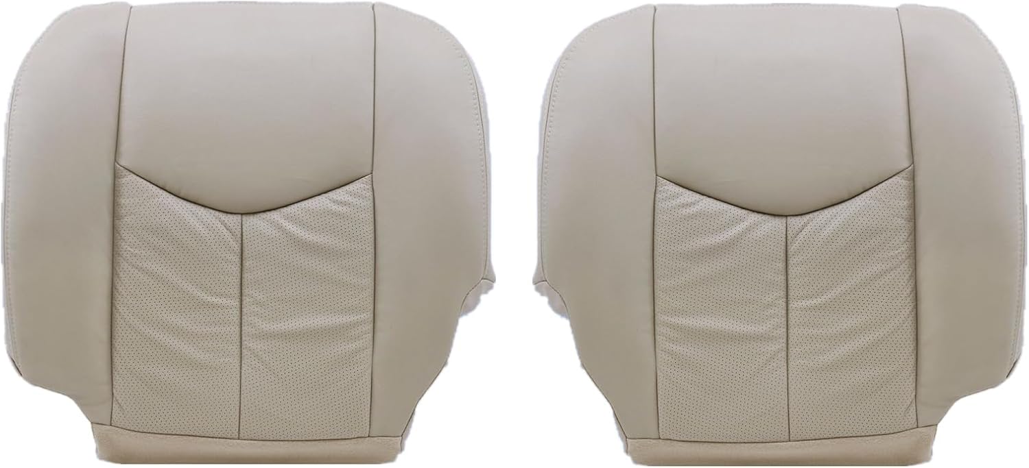 SecosAutoparts Perforated Leather Front Seat Bottom Replacement for Cadillac Escalade (2003–2006)