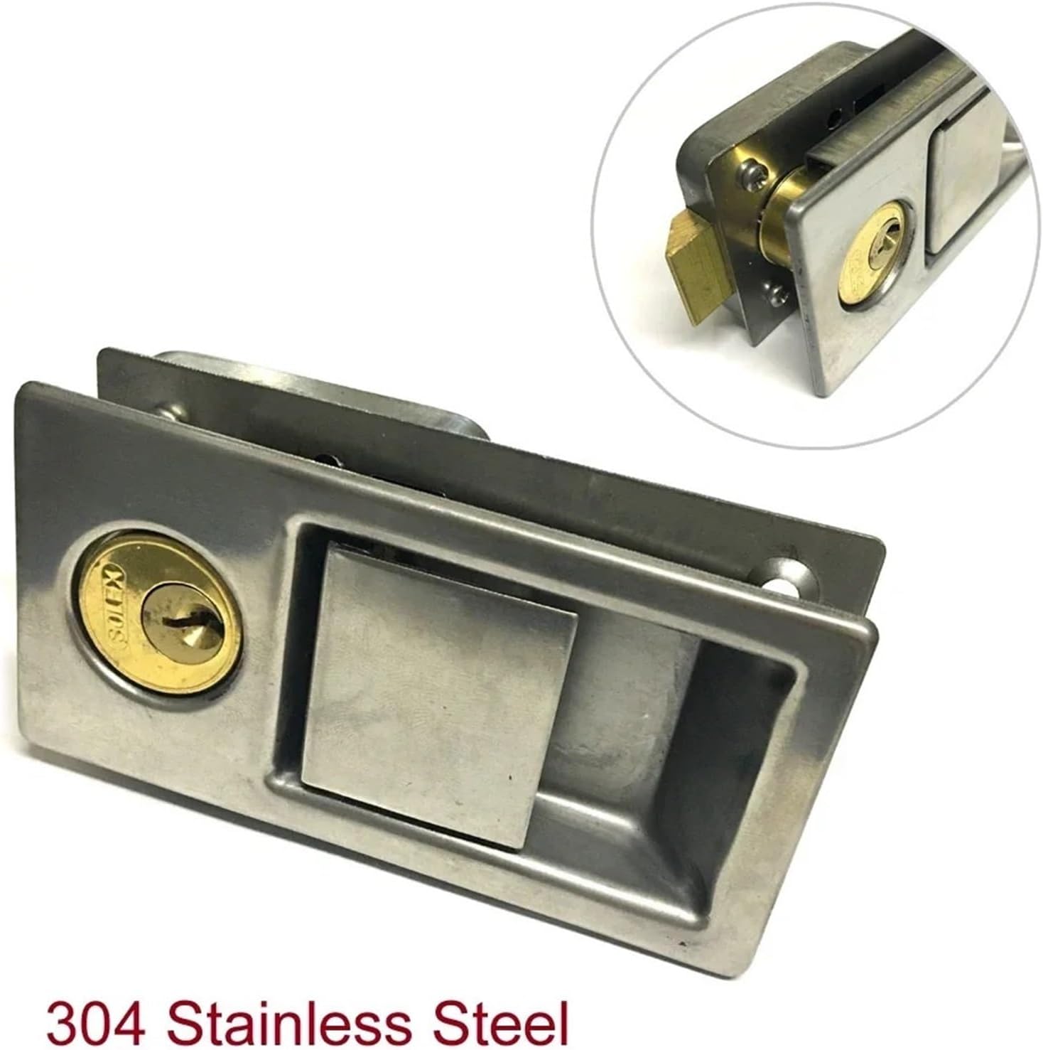 304 Stainless Door Handle Lock Storage-Box Women Wardrobe Jewelry Box Motor Cabinet MS528 I 1Pcs