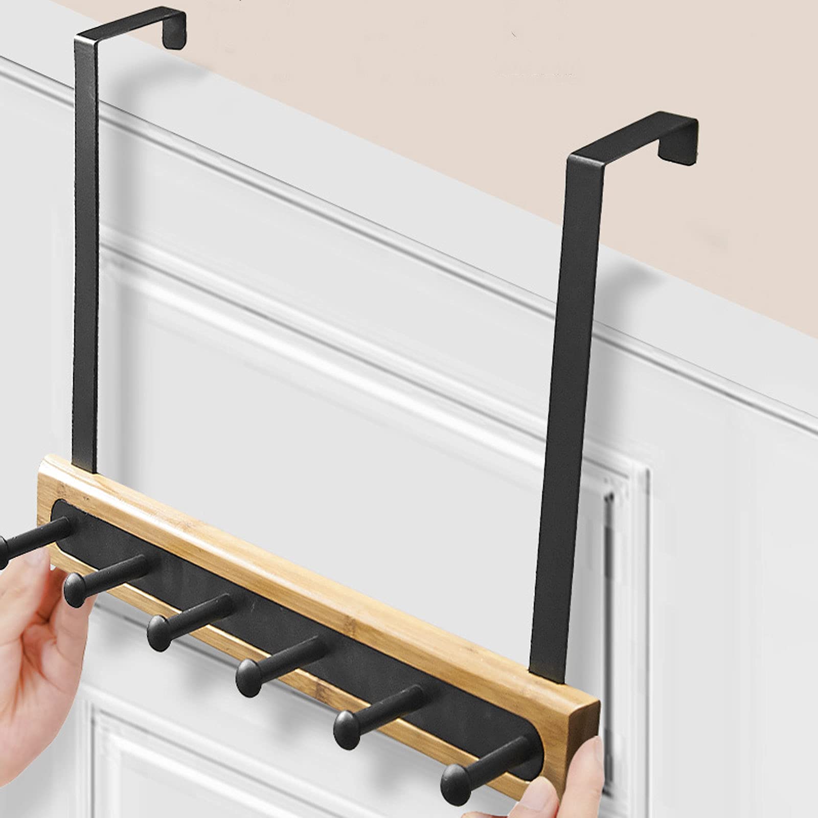 Deurkapstok opdekdeur 6 haken | Wenko – So Clever