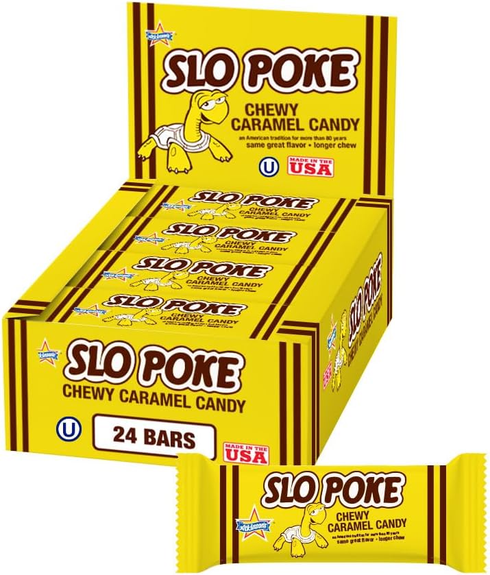 SLO POKE Delicious Caramel 24 count 1.5oz(43g) BARS NET WT 2LBS 4oz(1.02Kg)