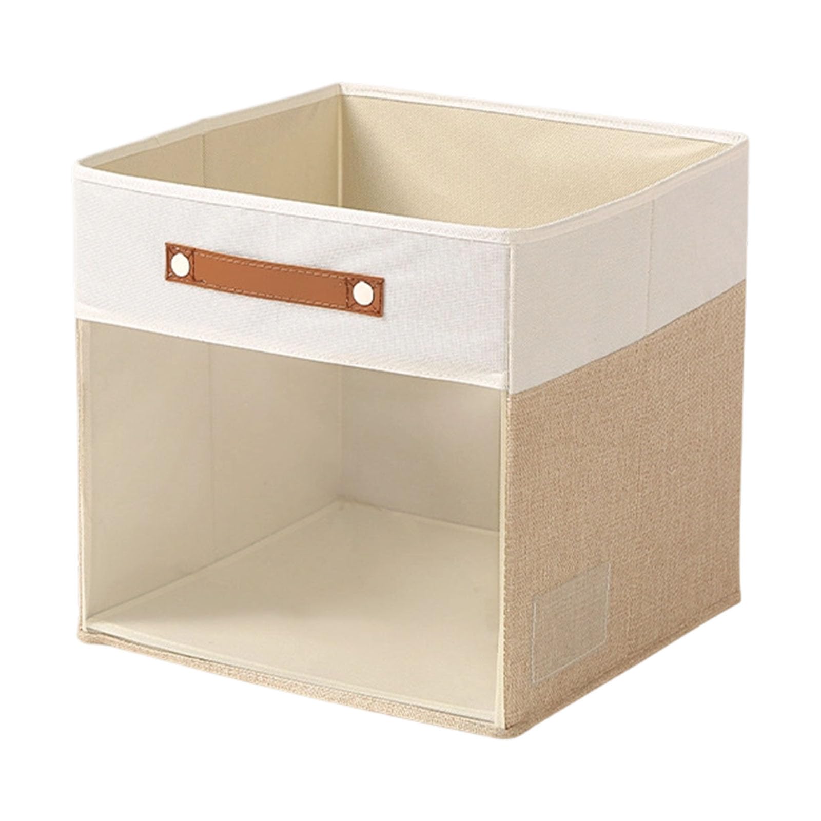 Buxuaaaa Multipurpose Foldable Container Clear Front for Quick Finding Items Books Efficient Clear Window Storage Box