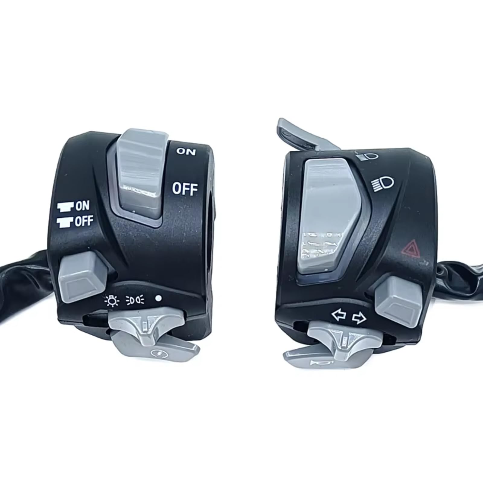 Interruptor señal moto Interruptor Para Manillar De Motocicleta 7/8" Universal Funciones De Faro Luz De Advertencia Intermitentes Claxon Arranque Parada De Emergencia.