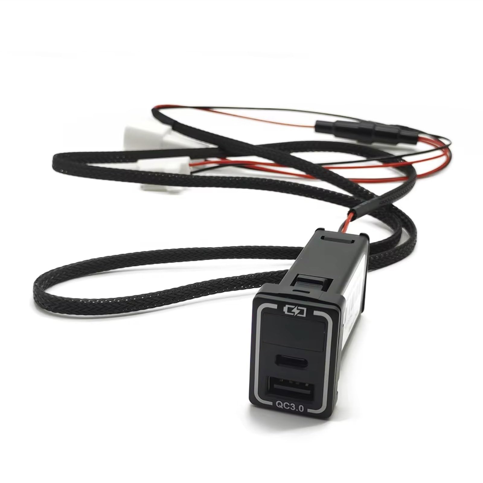 Console Centrale Porta USB Compatibile Con Toyota Per Rav4 Per Prado 150 Dual QC3.0 Auto Caricabatterie Adattatore Di Ricarica Rapida Per Telefono Presa USB