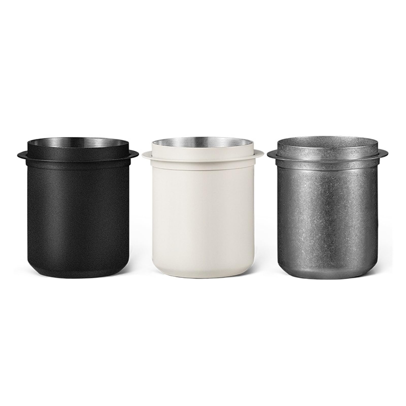 Taza dosificadora de 8mm, tazas dosificadoras de café molido de acero inoxidable, accesorios profesionales for Barista(58mm black)
