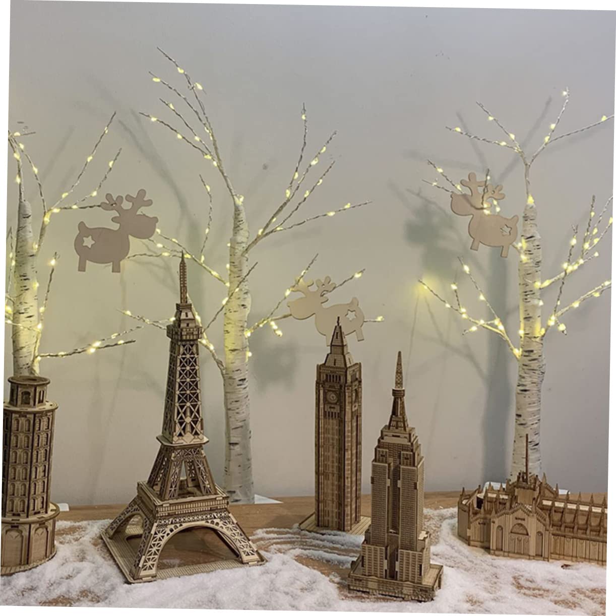 Hemobllo Puzzle 3D en Bois Éducatif pour Garçon et Filles Modèle de Bâtiment Célèbre Taille Unique Puzzle Manuel Créatif Développement Dextérité Jeu Éducatif Présent Garçon Fille