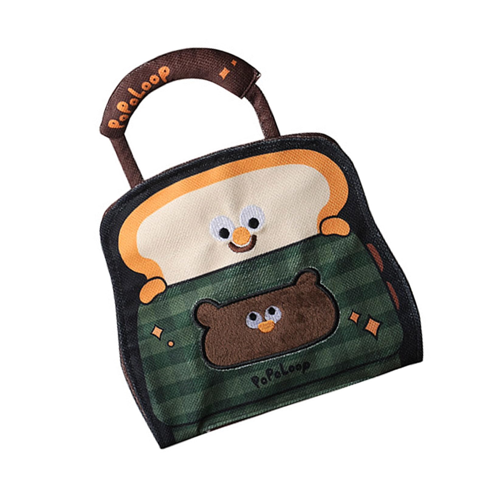 Buxuaaaa Wall Mount Tissue Bag Cartoon Decoration Oxfords Fabric for Quick Access in Multiple Environment Bathroom Tissue Holder