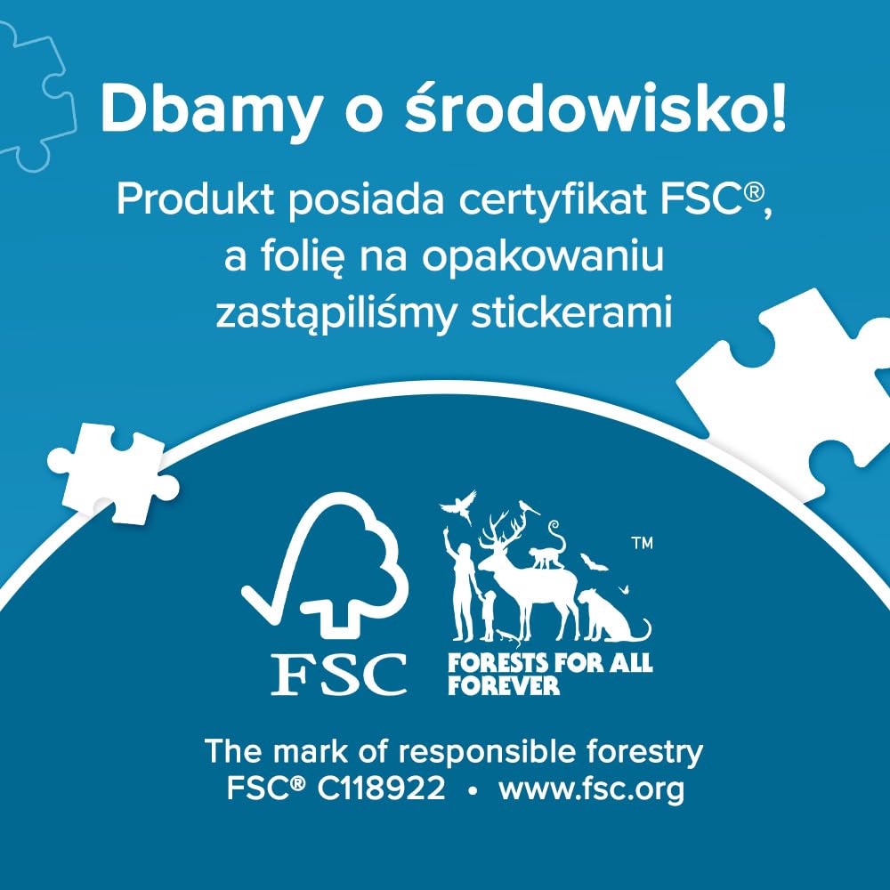Trefl - Puzzle EasyPiece: Pieski na Wsi - 300 Elementów - Duże Elementy, Łatwe Układanie, dla Dorosłych i Dzieci od 10 lat