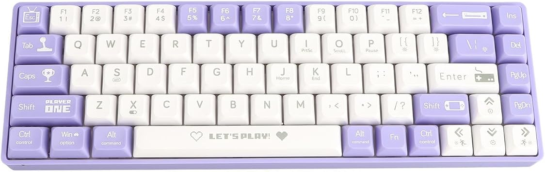 65% Keyboard, Gaming Keyboard 65% Hot Swappable Dynamic Backlighting Red Switch Mechanical Keyboard 68 Keys Wired Mechanical Gaming Keyboard for Type C Devices #2