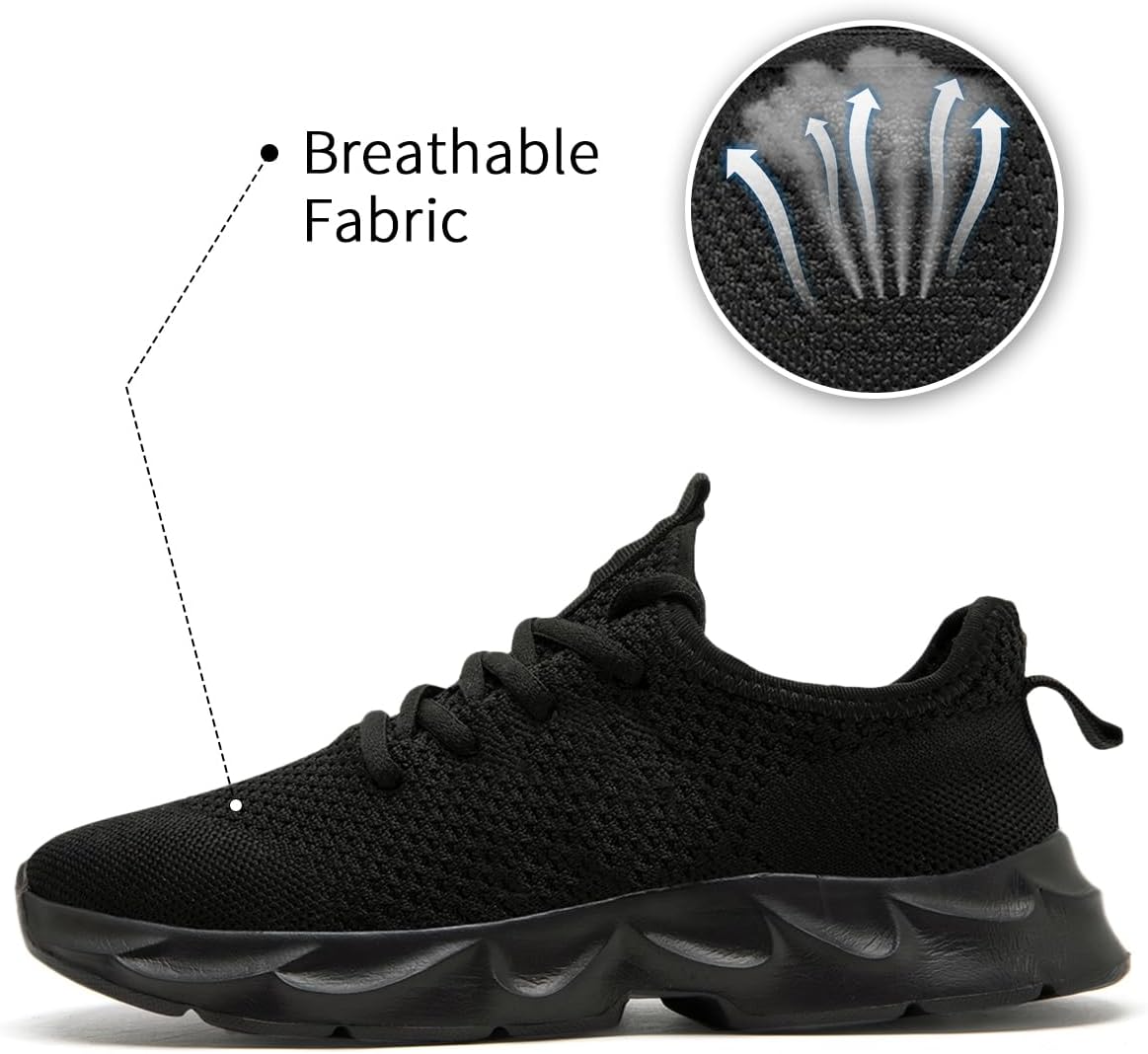 Mens Walking Shoes Slip On Tennis Non Slip Sneakers Outdoor Running Sports Trainers Athletic Sneaker Road Casual Workout Lightweight Shoes - Image 5