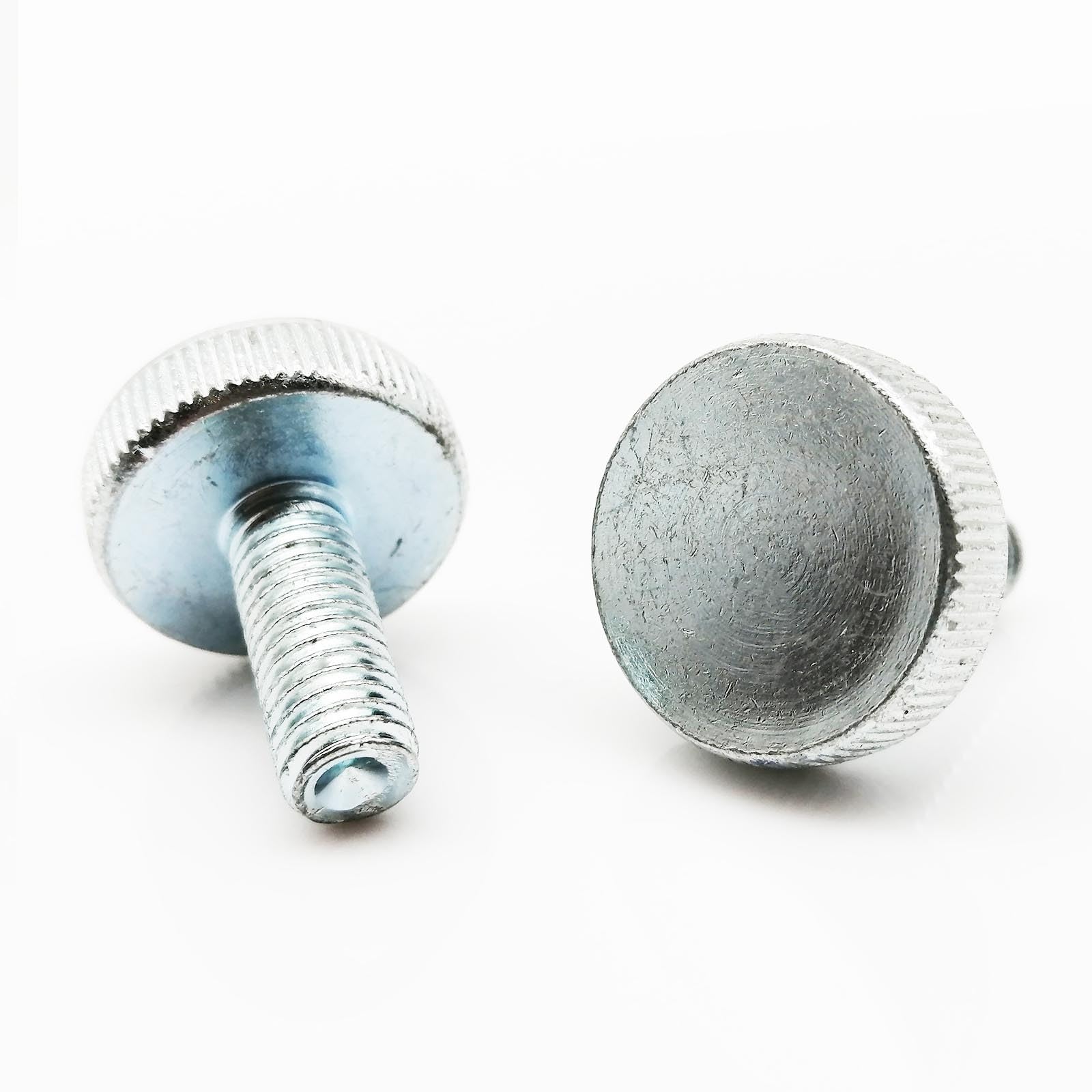 Tornillo autorroscante de 1/2/5 piezas M3 M4 M5 M6 M8 M10 DIN653 de acero al carbono moleteado de cabeza plana tornillo de pulgar ajuste tornillo sin herramientas (45 mm, M6 (5 piezas)