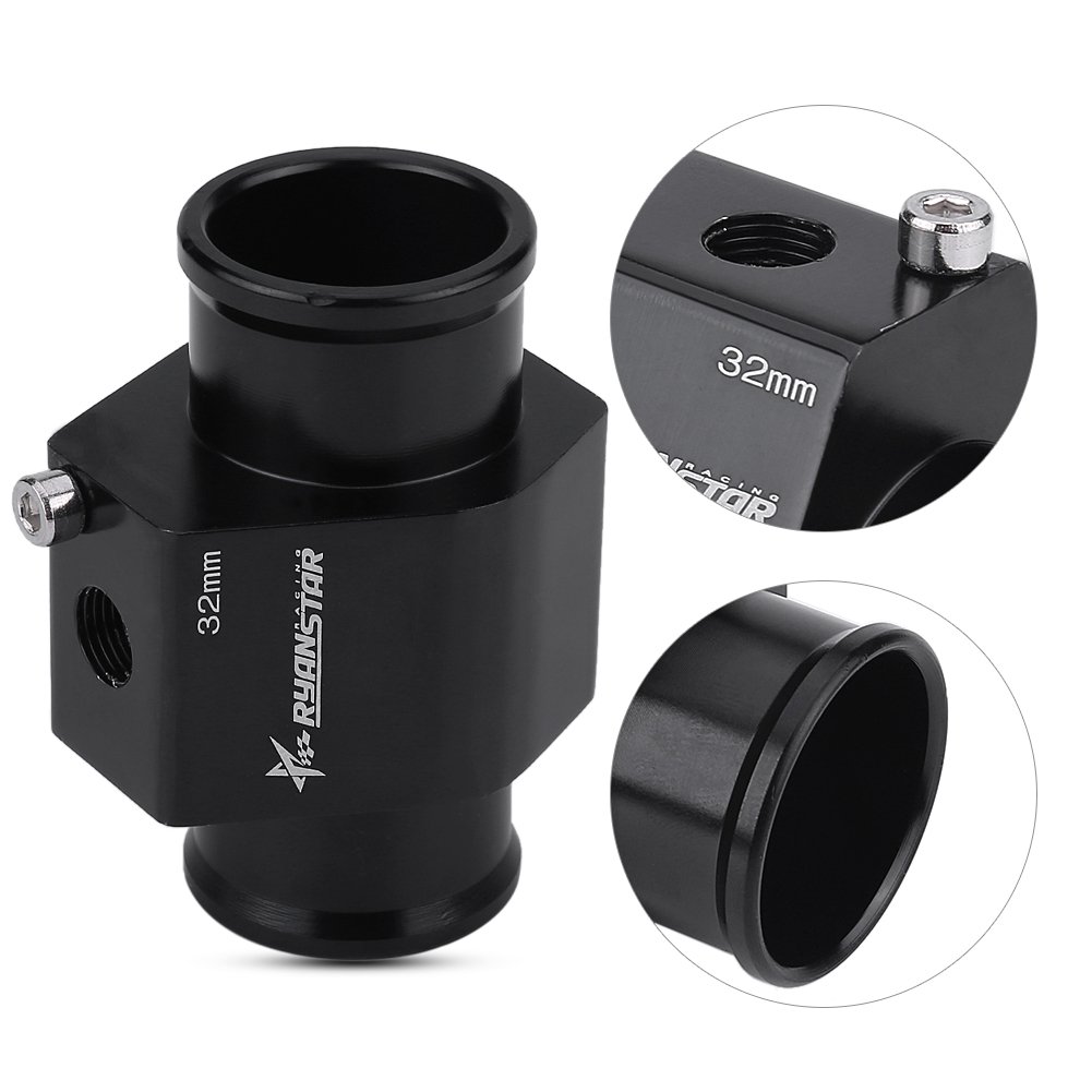 Image secondaire de Qiilu Sonde Température De L'eau Tuyau Jauge Radiateur Durite Capteur Adapteur(32mm)
