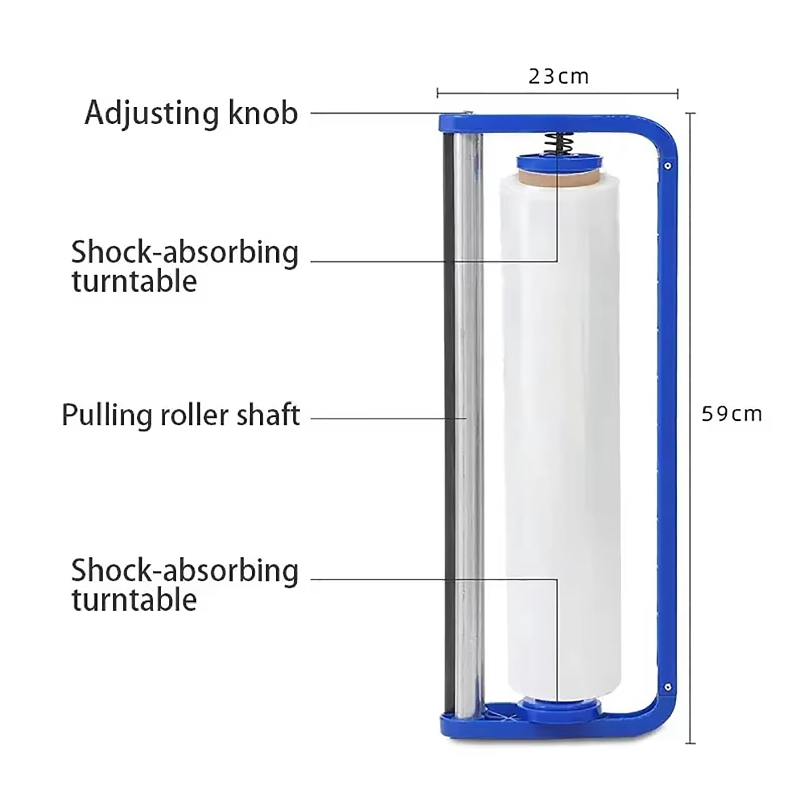 Máquina De Embalaje con Film Estirable, Dispensador De Film Estirable para Film Estirable De 50 Cm, Máquina De Embalaje con Film Estirable para Envasado De Alimentos En Supermercados
