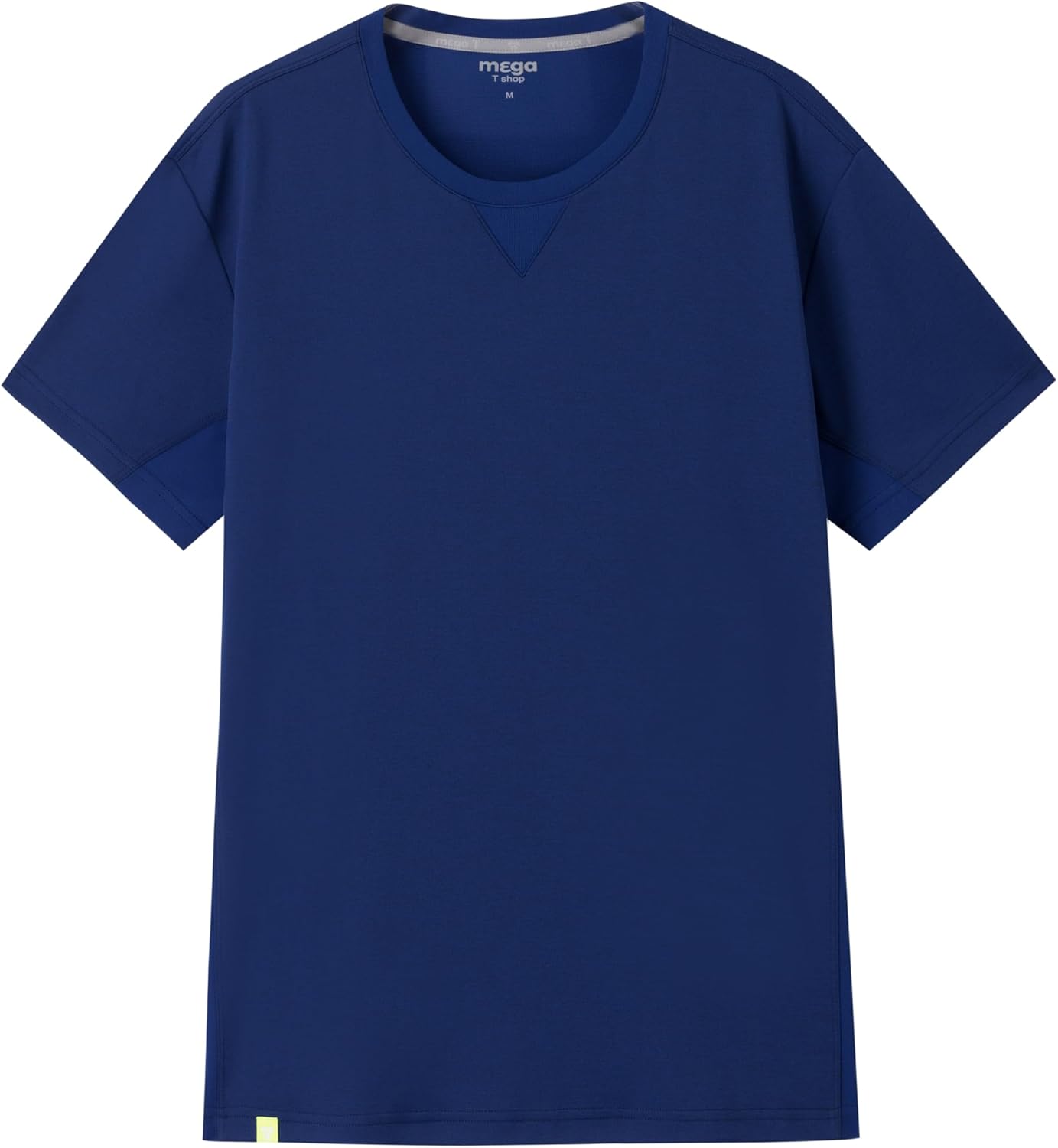 Workout Short Sleeve T Shirt for Men Women V-Stitch Performance Crew Neck Tee Quick Dry