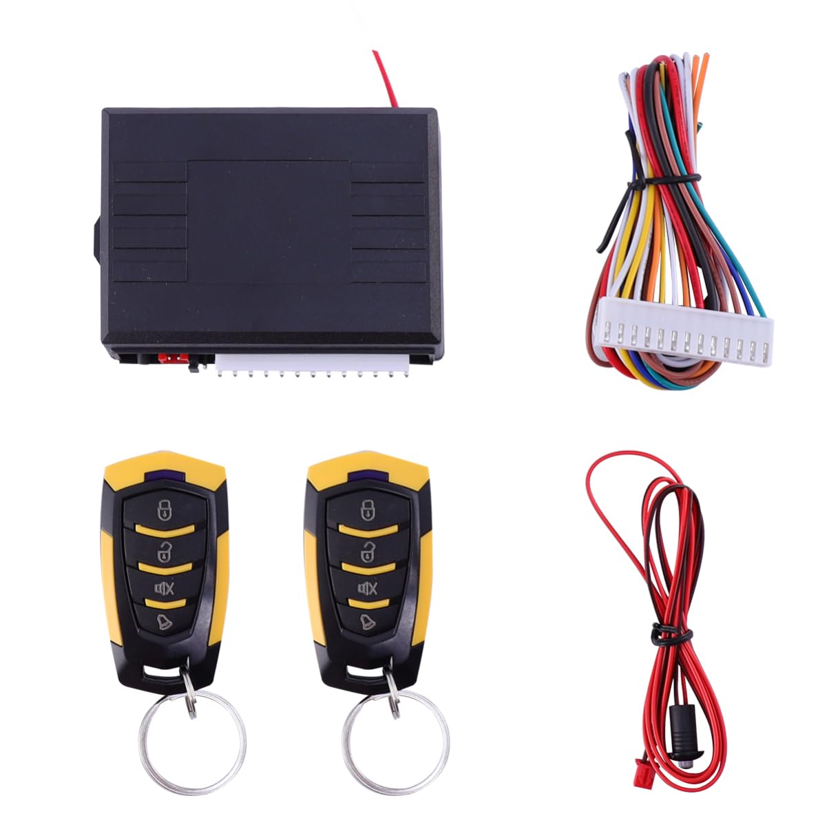 Sistema de Alarma Antirrobo para Coche Dc12v 433, 92mhz