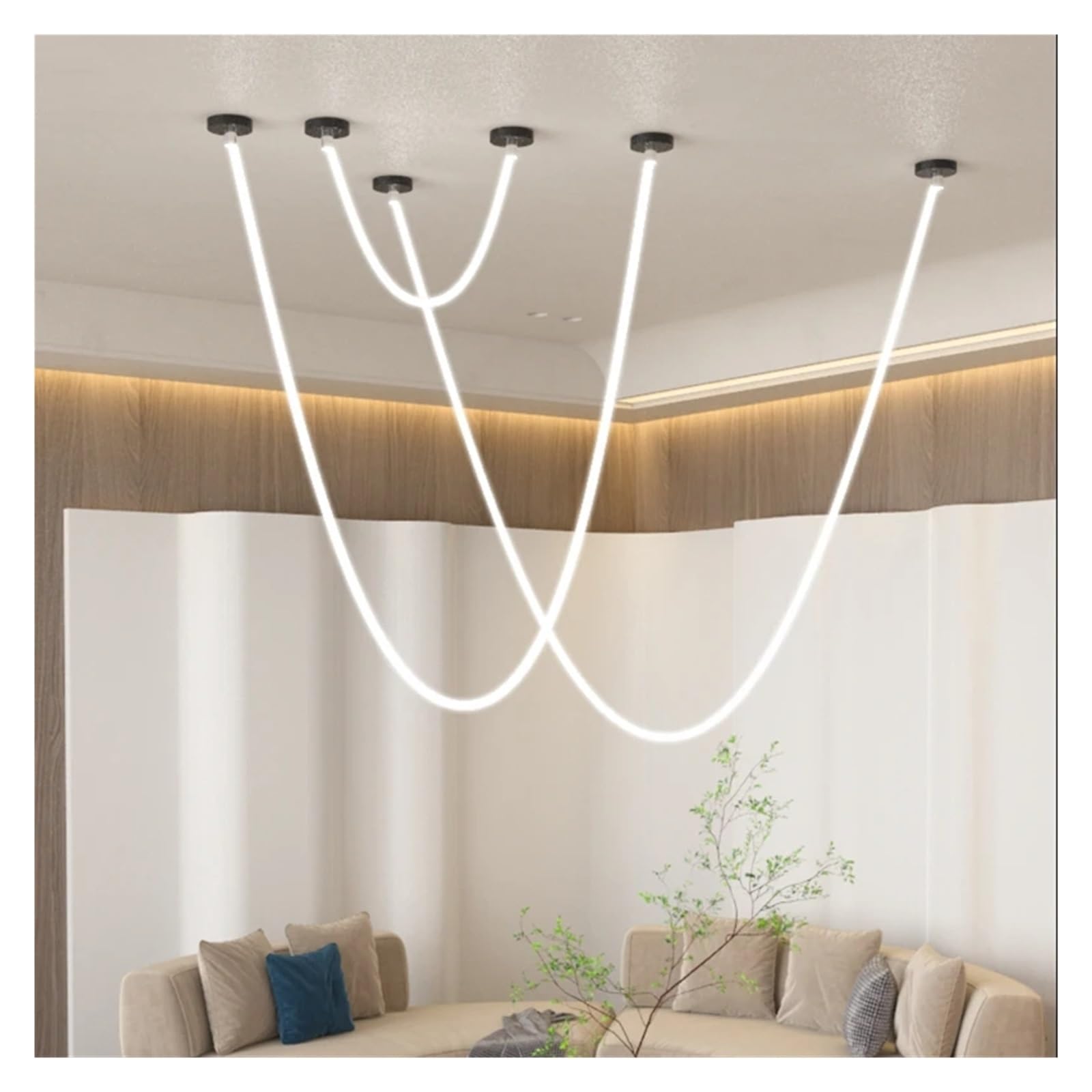 Lampadario A Sospensione LED Con Tubo Flessibile – Design Minimalista Per Cucina, Soggiorno, Camera, Tavolo Da Pranzo E Parete