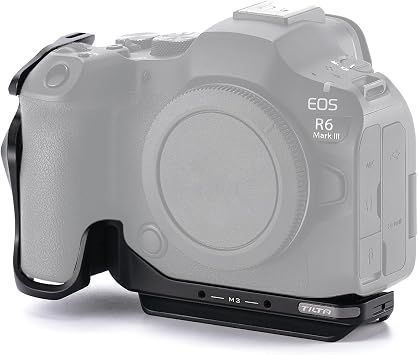 Tilta Camera Half Cage Kit Compatible with Canon R6 Mark III & Canon R5 Mark II | Lightweight Protective Half Cage with ARCA Bottom Plate & 1/4"-20 Threads - Black