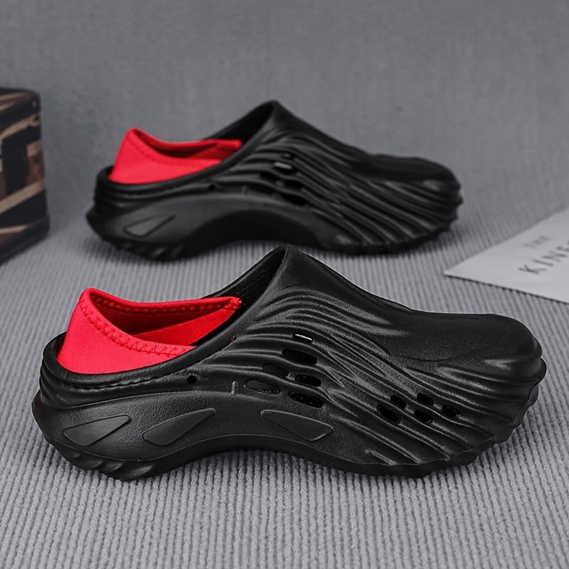 Summer Men's Anti-Slip Soft-soled Hole-out Sandals, Thick-soled Fashion Men's Beach Slippers2